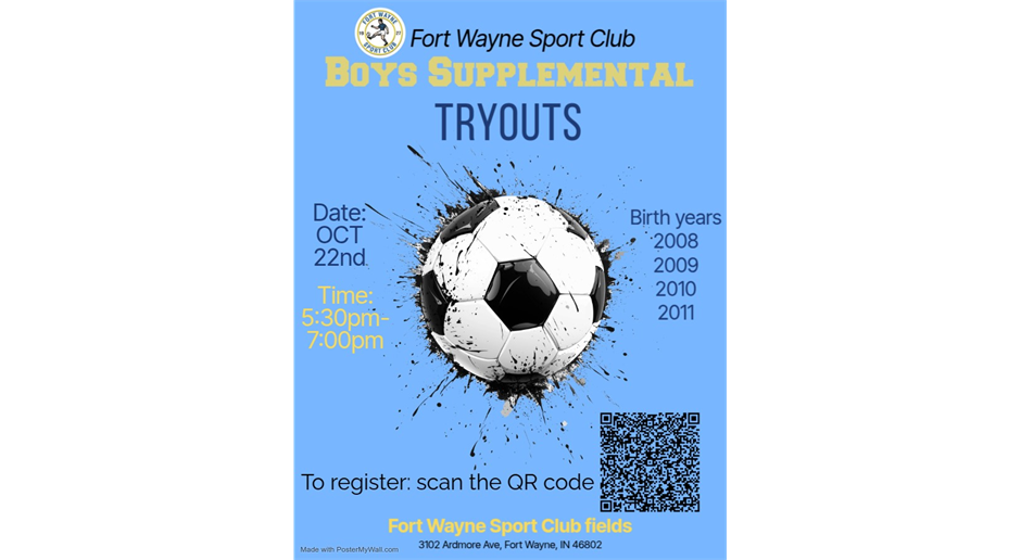 Boys Supplemental Tryouts